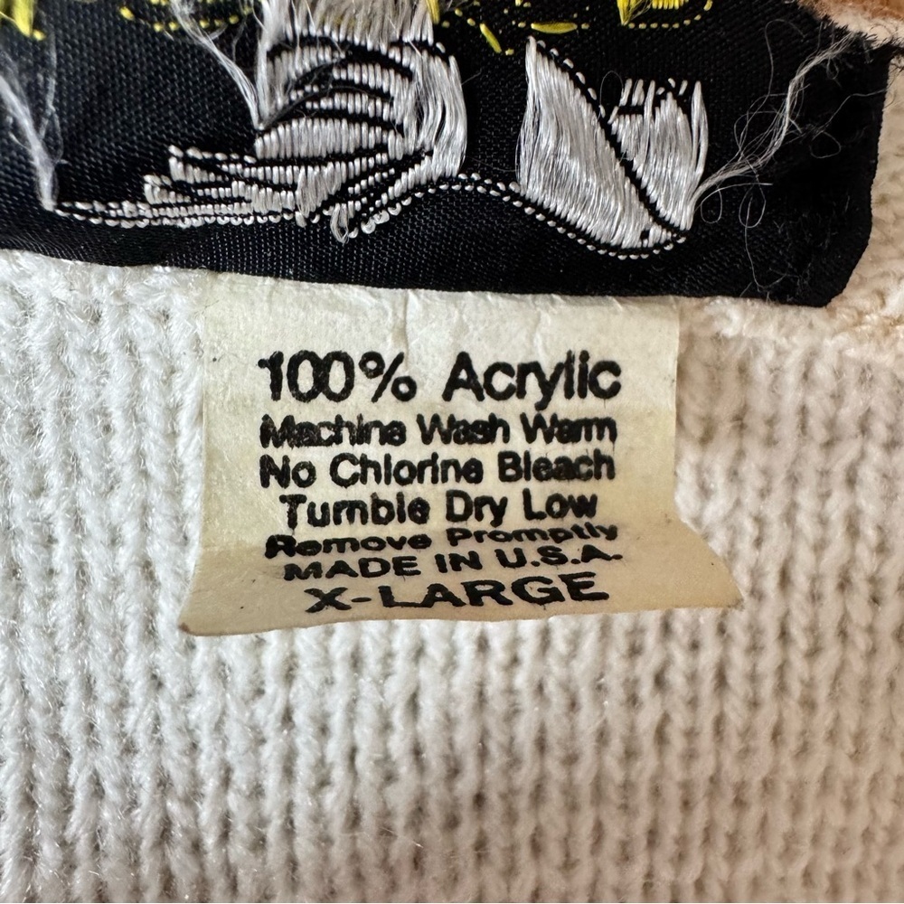 Vintage Pepsi Sweater Acrylic Knit XL Long Sleeve Logo - Picture 5 of 10